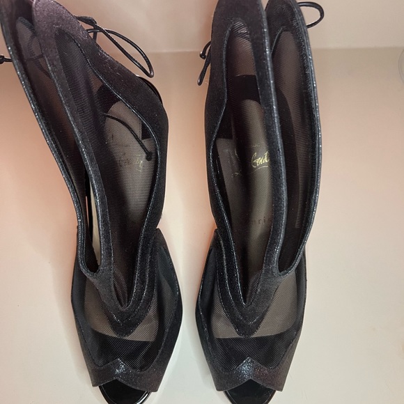 Christian Louboutin Mesh Butterfly Stiletto Heels - Picture 7 of 7